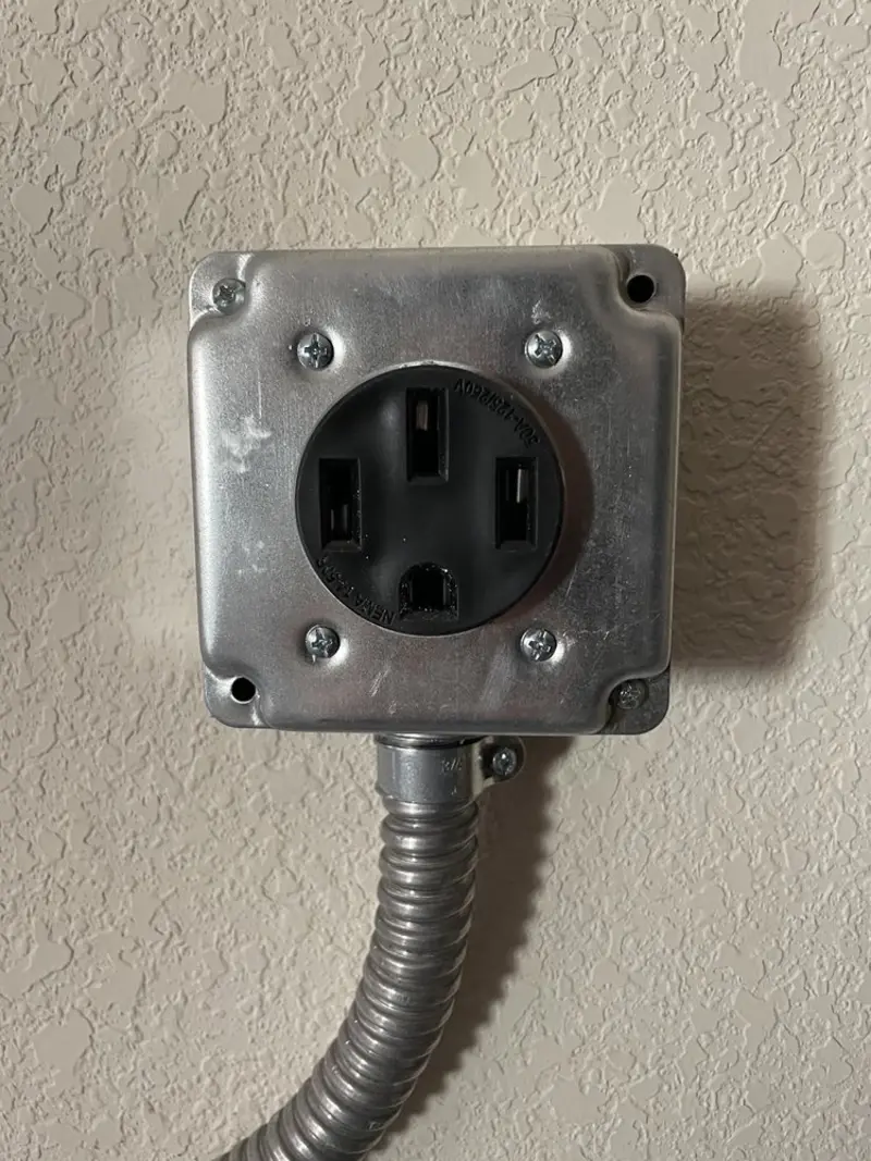 NEMA 14-50 outlet installed for Electrical Panel Upgrade in Cotulla